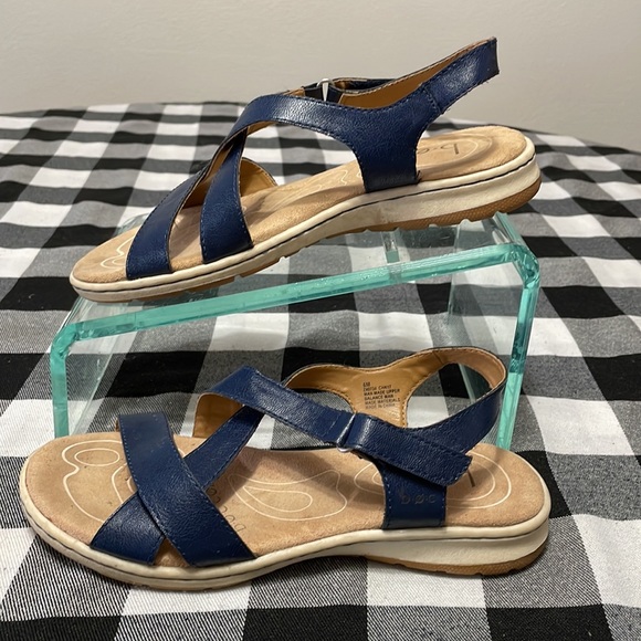 Born B.O.C. Camelia Sandals Size 6M Slingback Strappy Open-Toe Blue - Picture 4 of 10